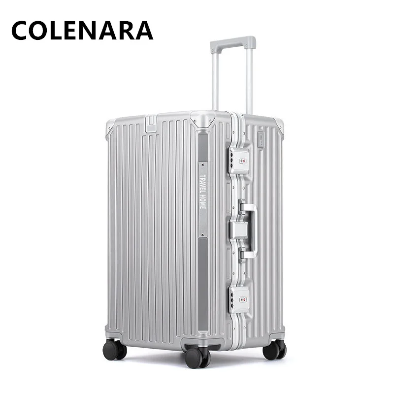 COLENARA 24"26"28"30 Inch Rolling Luggage Men's Oversized Trolley Bags Women's Large Capacity Code Box with Wheels Suitcase