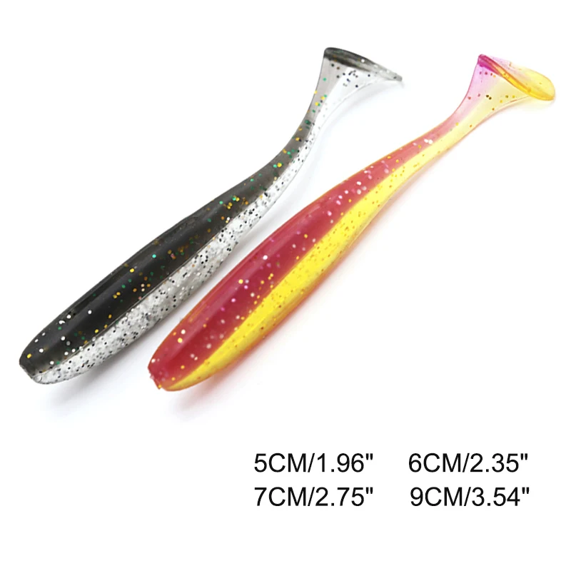 Easy Shiner Soft Fishing Lure Silicone Bait 10pcs Kit Pesca Peche Isca Artificial Lures For Fshing Leurre Souple Wobblers