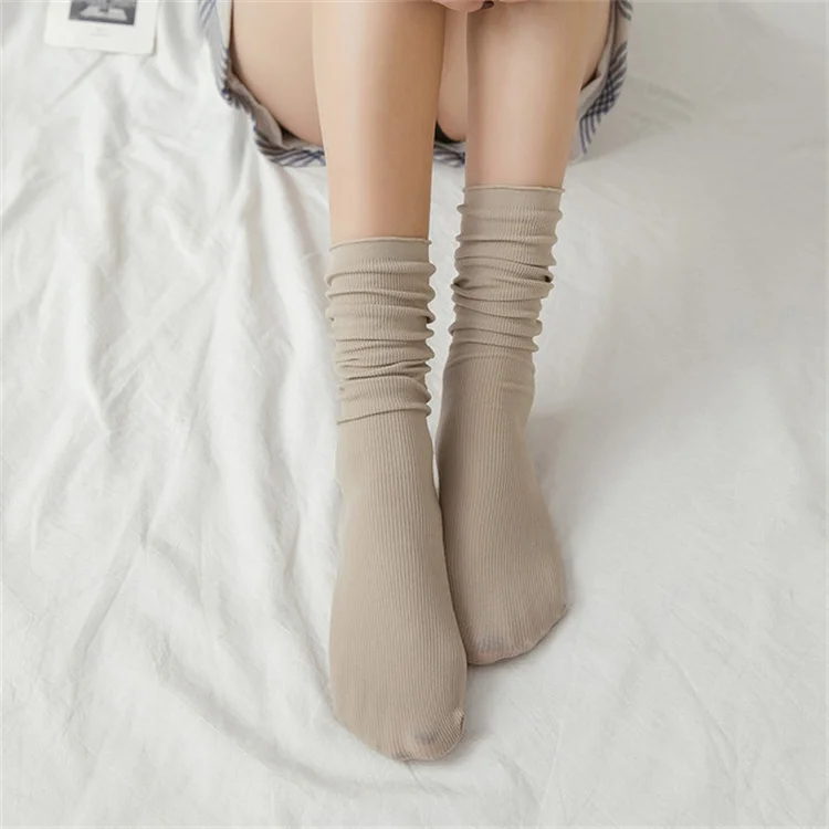 Women new Socks 2023 Spring New Thin Crew Socks For Lady New Japanese Style 2025 Long Breathable Casual Trendy Soft Comfortable Female