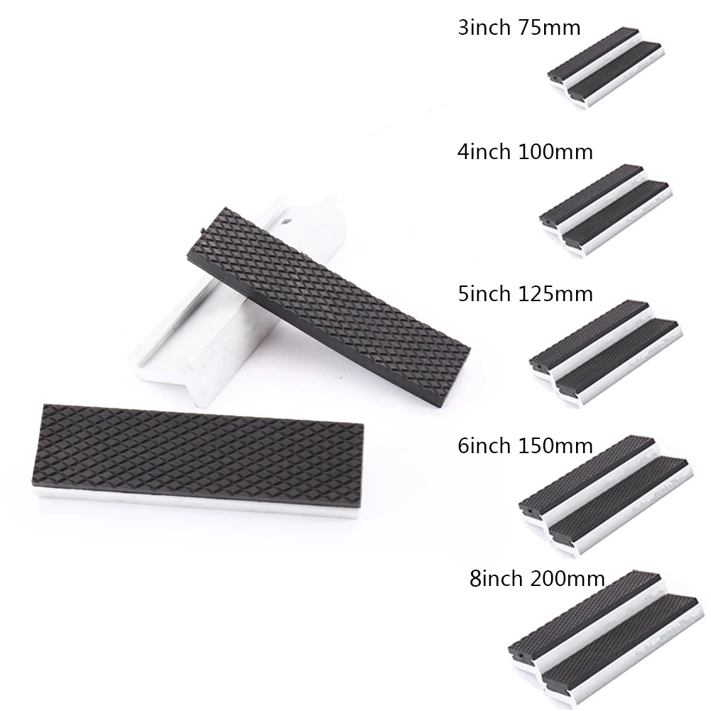 3/4/5/6/8inch Bench Vise Pad Magnetic Vice Jaws Protective Cover Multipurpose Aluminum Bench Vise Clamp Anti-Slip Mat