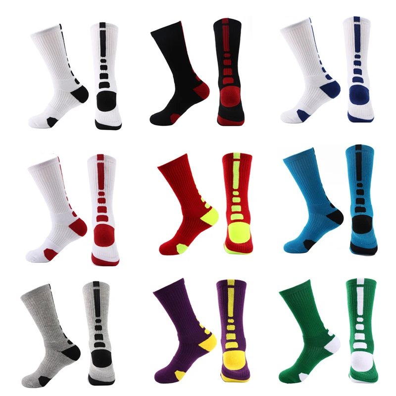 Professional basketball socks men's short, medium, long, thick towel bottom elite socks outdoor running men's sweat absorbing sports socks