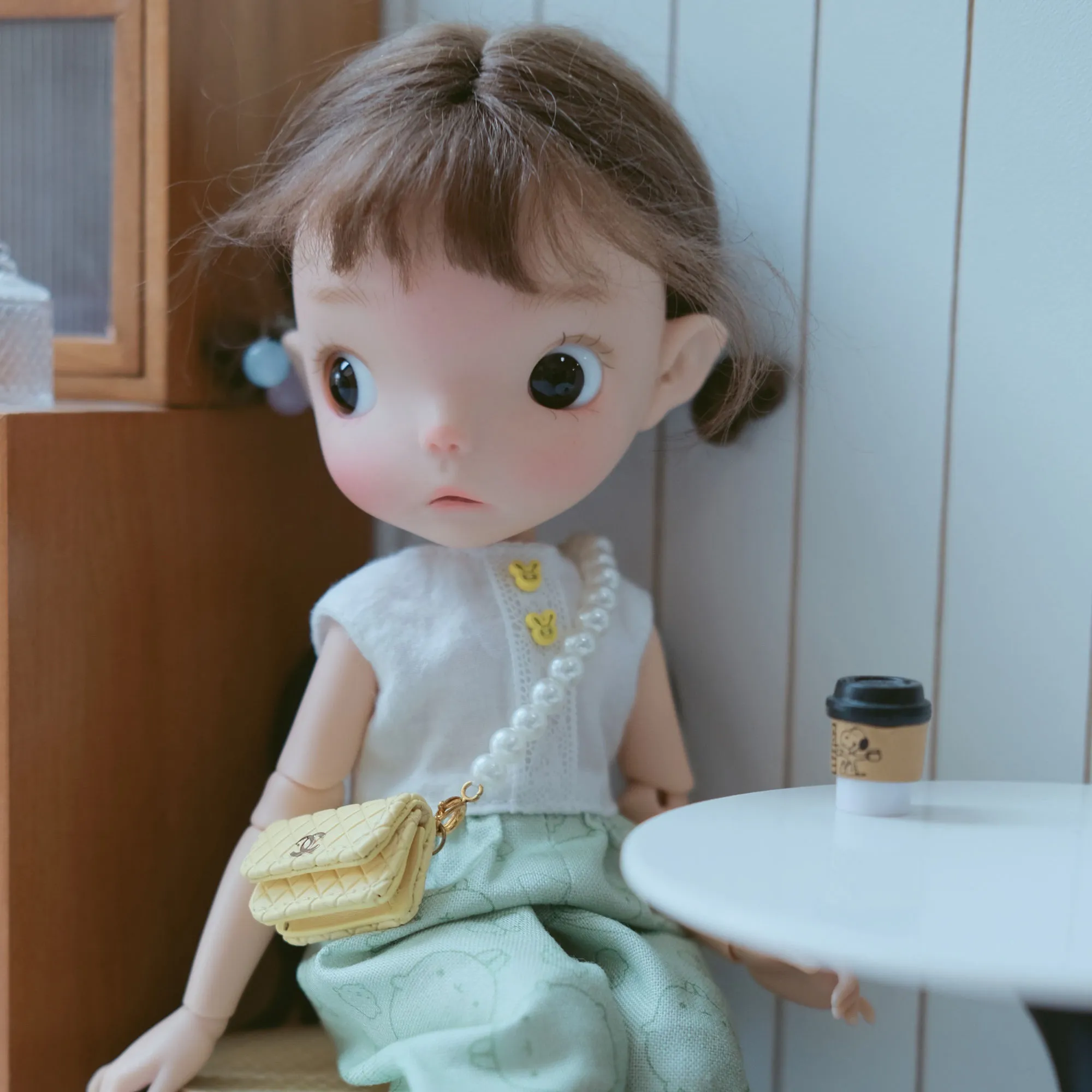 New 27cm BJD sd doll 1/6 Hot seller girl toy fleshy joint movable cute spot makeup big eyes