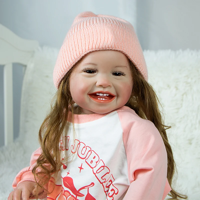 24 Inch Reborn Dolls 60 cm Cloth Body 2025 Realistic Lovely Girl Baby Mila Doll For Sale Doll new Kid Birthday Xmas Gifts