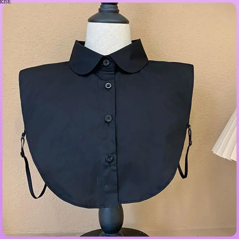 new Female Lace 2025 Fake Collars Blouse Vintage Detachable Shawl Men Adjustable False Collar Versatile Half-length Shirt Accessories