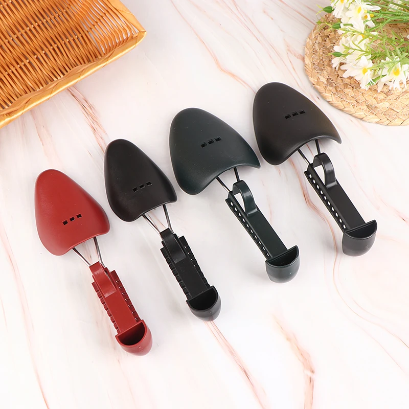 High new Quality 1 2025 Pair Plastic Shoe Tree Shaper Shapes Stretcher Adjustable For Women Men Unisex Black Red