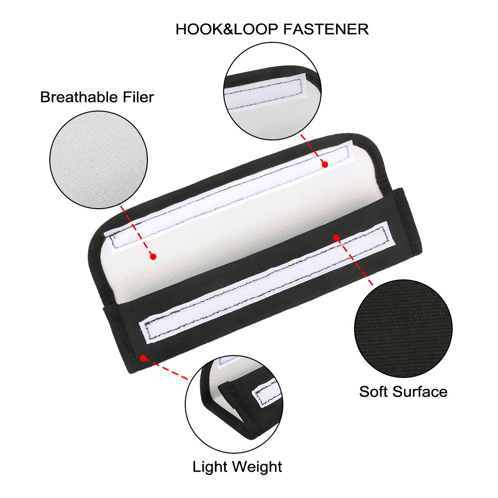 2PCS Car Seat Belt Cover Pad For Chrysler 300 300C PT Cruiser Voyager Sebring Pacifica 2004 Crossfire 200 Auto Accessories