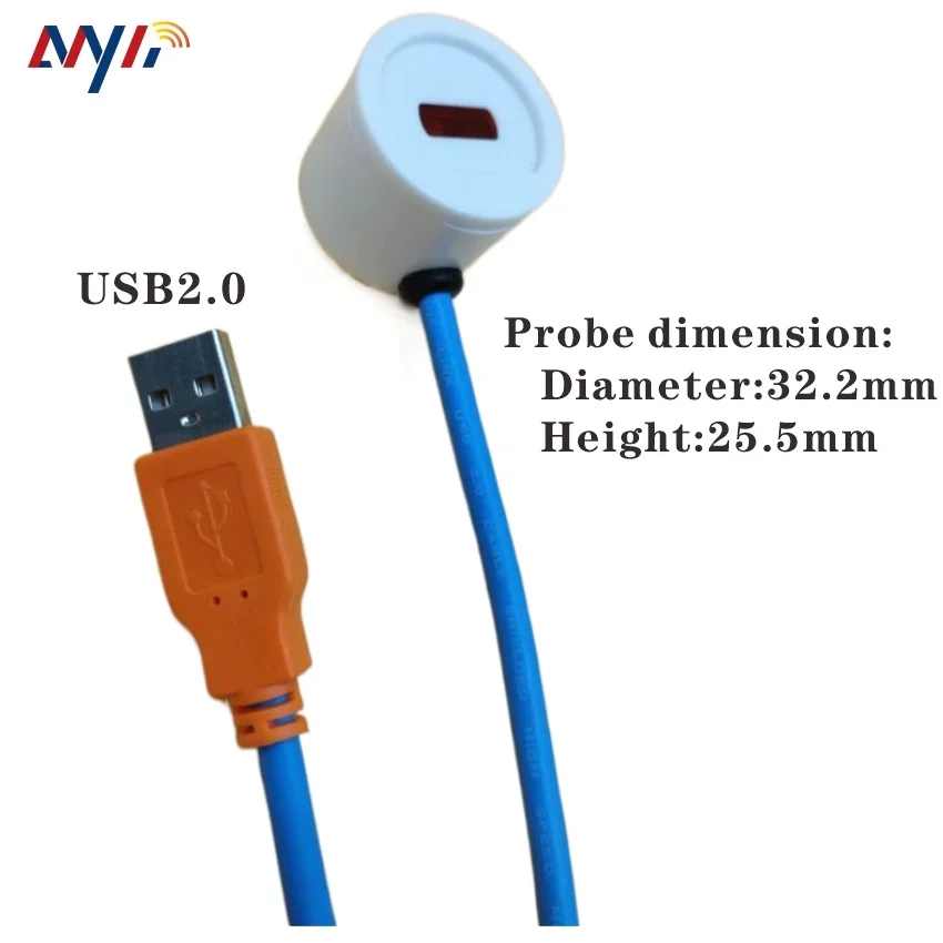 Win7/8/10/11 USB to ANSI Optical Probe C12.18 For Round Socket Energy Meter Kwh Meter Readout