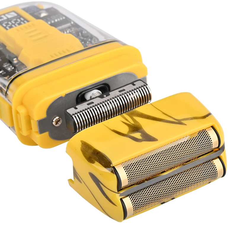 WMARK New NG-995 Barber Shaver Electric Shaver Beard USB Electric Razor For Oil Head Shaving Machine Push White