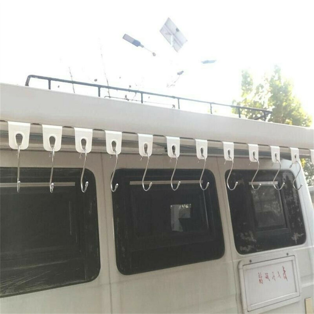 5 Pack Awning Rail Hook Ring With S Hooks Universal Accessories For RV Camper Motorhome And Caravan Hanger