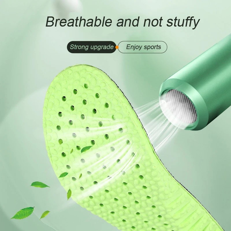 PU Sneakers Insoles for 2025 Shoe Soft Elastic Deodorant Shoe new Pads Insole Orthopedic Arch Support Foot Inserts Breathable Air Cushion