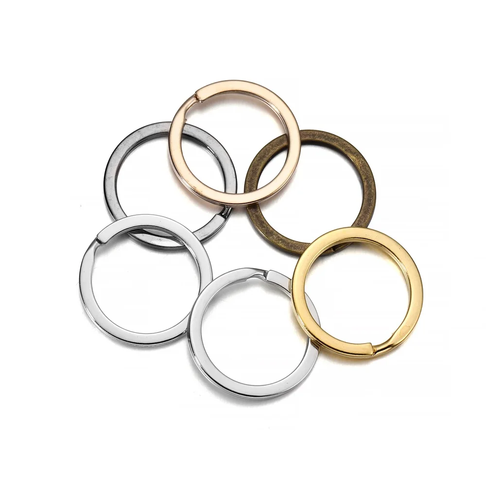 10pcs/lot 25mm 28mm new 30mm Keyring Split Ring Key Ring For Key Chain Keychain Diy Jewelry 2025 Making Sleutelhanger Key Rings Wholesale