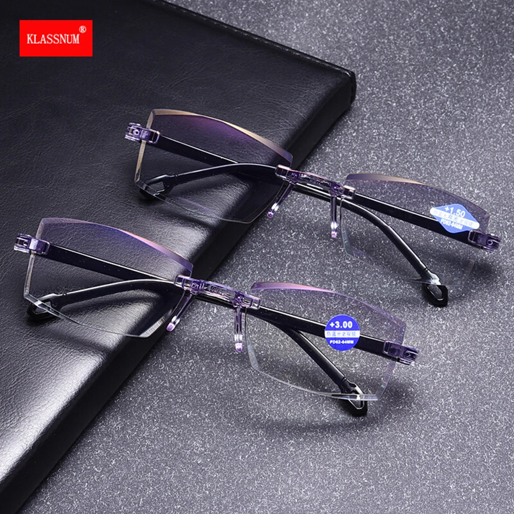 Smart Glasses with Automatic Adjustment Men Women Magnifying Glasses Reading Glases Anti-blue Light +1.0 To+4.0 Eyewear