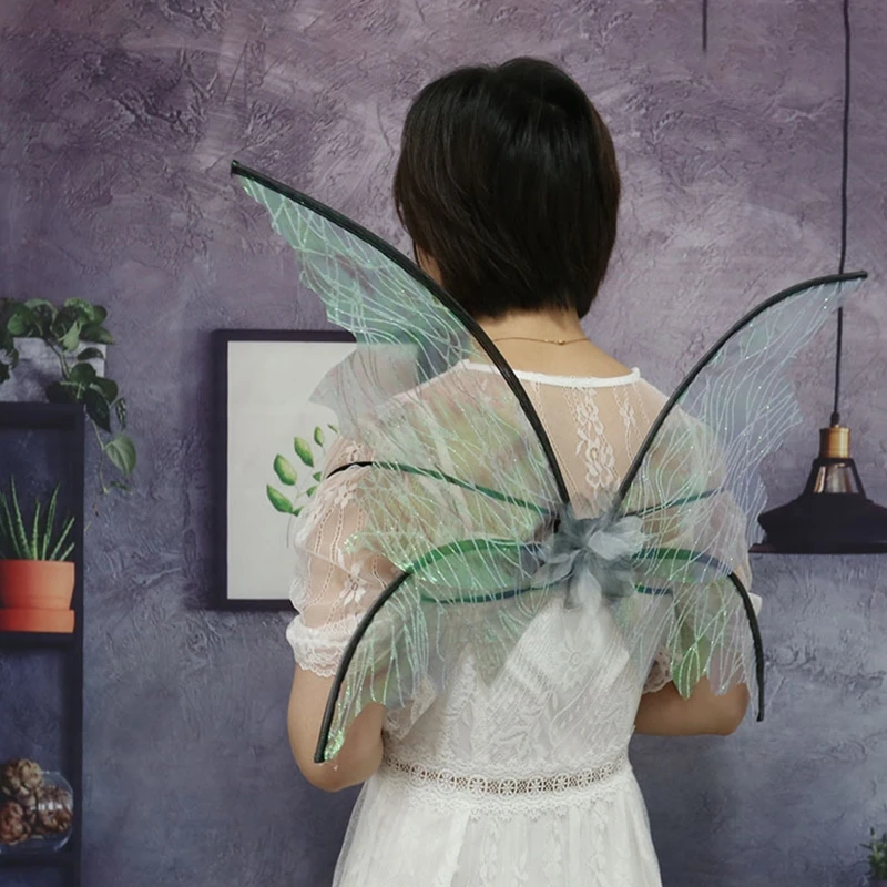 Wing Adult Fairy Cape Halloween Party Cosplay Fairy Angel for Butterfly Wing Performance Costume Festival Stage smile