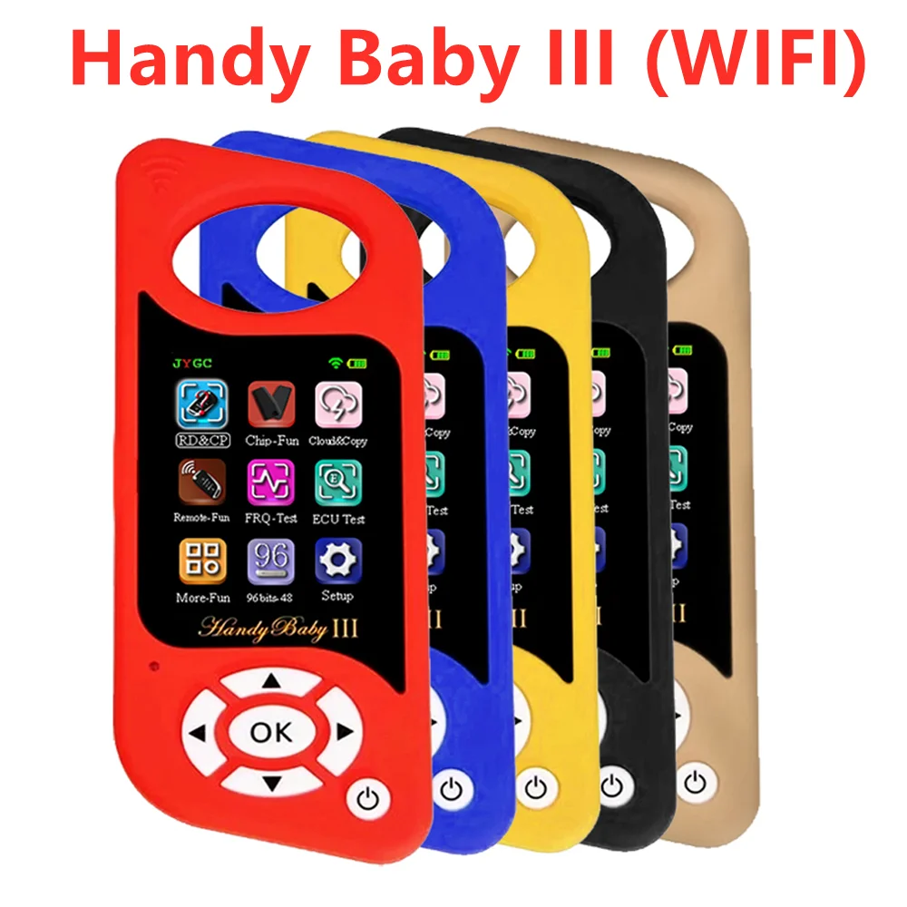 Best JMD Handy Baby III 3 2023 Auto Key Programmer Tool Free 96 Bit 48 Function Wifi Version For 4D/46/48/G/King Chip Red Chips