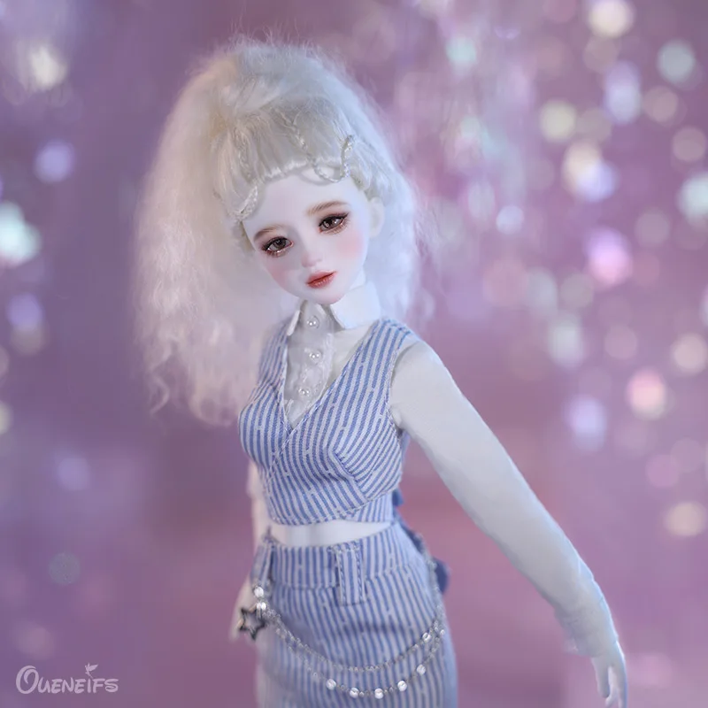 Aurola BJD Doll 1/6 Ynly Female Body New Design White shirt and striped waistcoat 2025 Resin Girl new doll Surprise Gift for Children