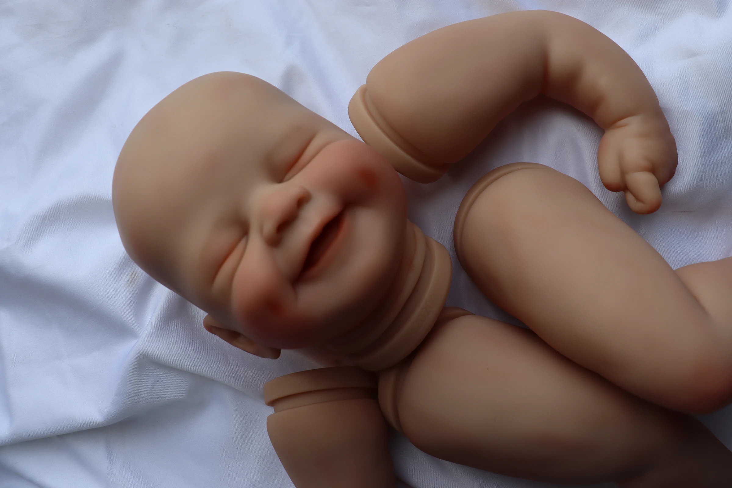 FBBD 21inch 3D Skin Already Painted Reborn Baby Doll Alisha new 2025 Unassembled Kit With Veins Dolls For Children