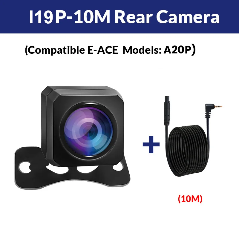 E-ACE Car Rear View Camera Waterproof 2.5MM Jack Back Reverse Camera Parking Assistance Cameras Only for E-ACE DVR Dashcam A20P