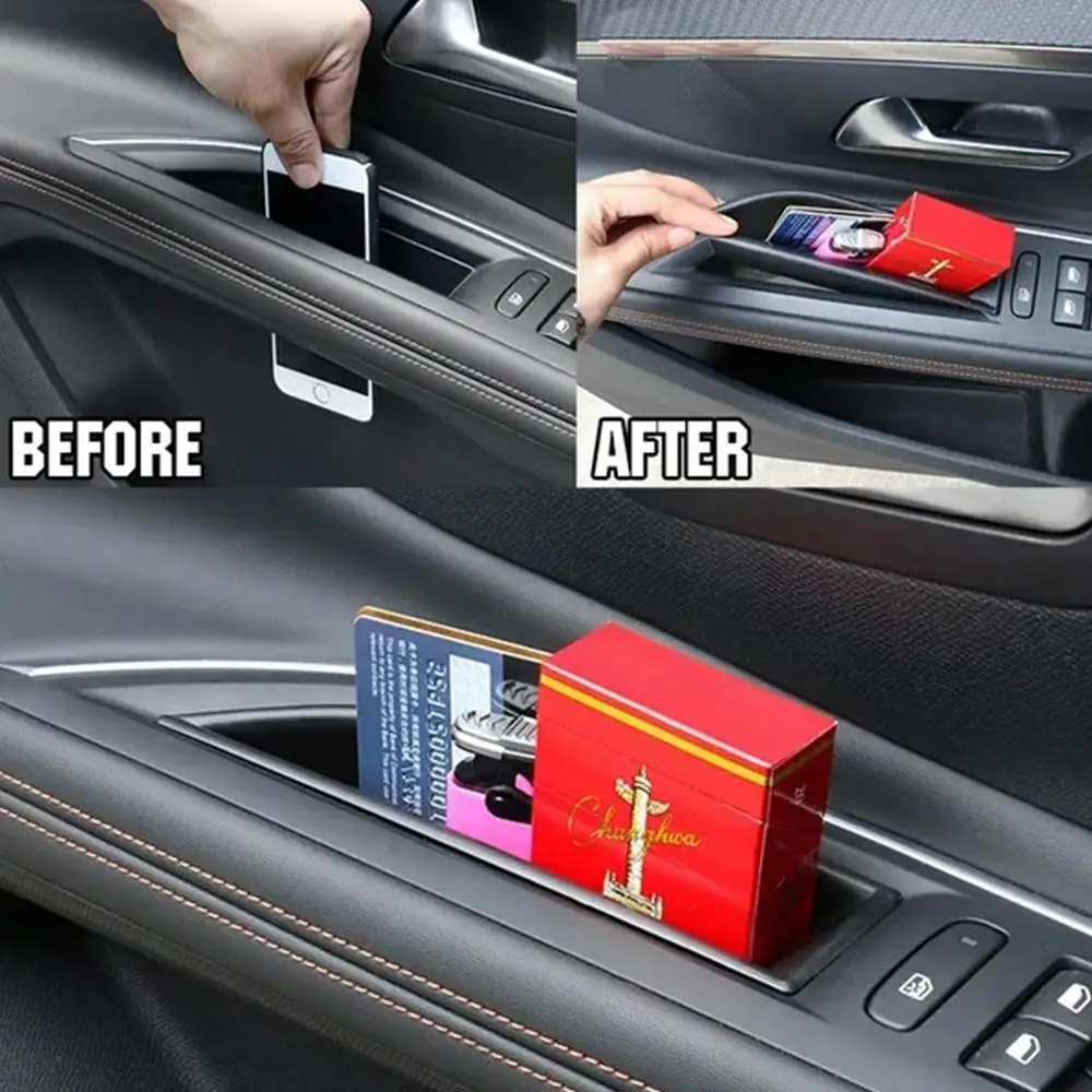 For Peugeot 3008 3008GT 4008 5008 2016-20 Car Organizer Door Handle Armrest Storage Box Container Holder Tray Auto Accessories