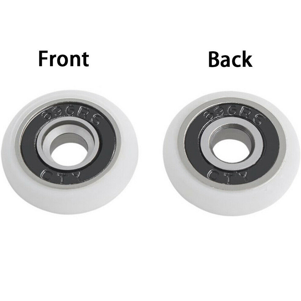 8Pcs Shower Door Runner Rollers Wheels Pulleys Replacement Parts Diameter 19/23/25mm Bathroom Bearing Door Fasteners