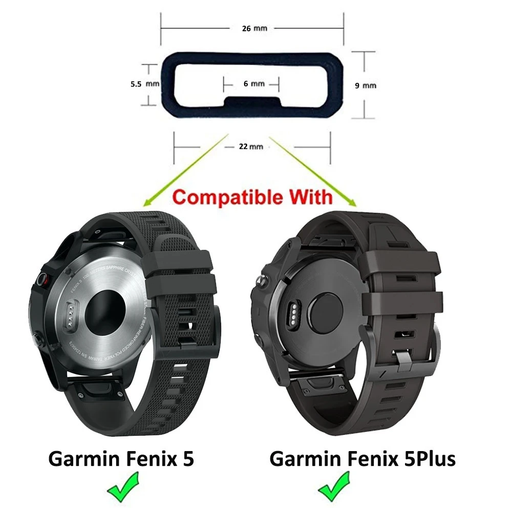 2-10pcs 20MM22MM 26MM Rubber Strap Belt Loops Watch Strap Holder Lock Replacement Loops Strap Holder for Carmine Huawei watches