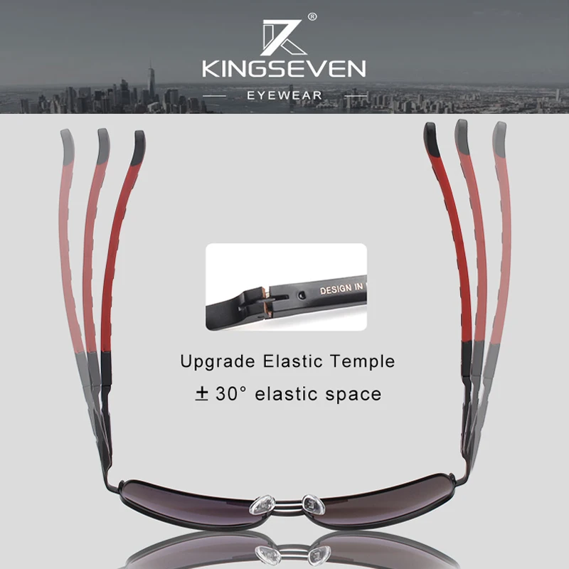 KINGSEVEN Vintage Aluminum Polarized Sunglasses Brand Sun glasses Coating Lens Driving EyewearFor Men/Women