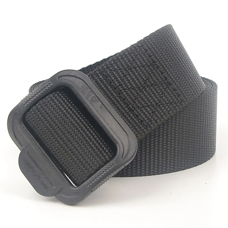 Military Belt For Men Army Tactical Belts Adjustable Male Outdoor Travel Waistband With For Plastic Buckle 120cm High Quality