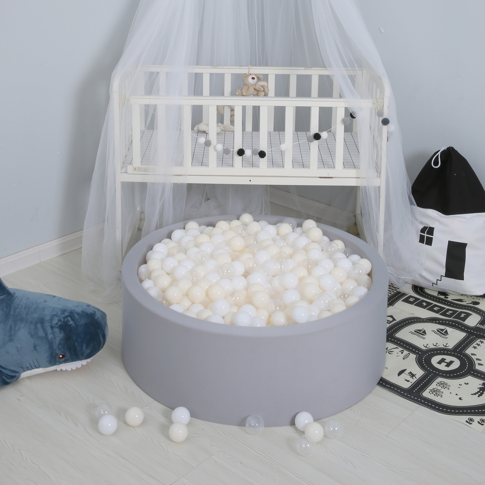 100pcs Ball Pit Balls Tent, BPA Free Colorful Plastic Balls Baby Play Balls for Ball Pit, Bounce House, Baby Pool & Playhouse