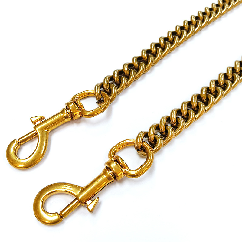 Aluminum strap bag sier gold o shape metal chain 13.4mm Designer handbag purse replacement Accessories Hardware 2508 4