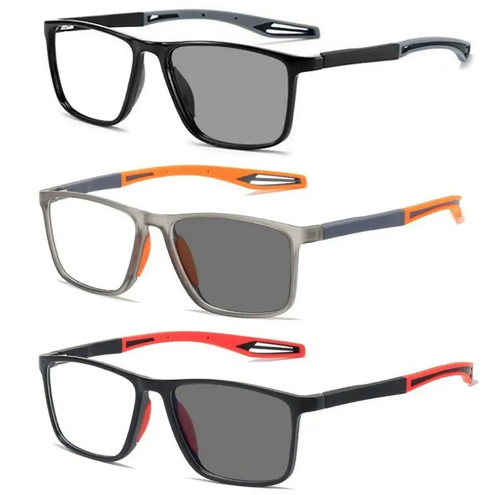 TR90 Frame Photochromic Myopia Glasses for Men Women Lightweight Myopia Eyewear Unisex Vintage Trendy Short Sighted Eyeglasses