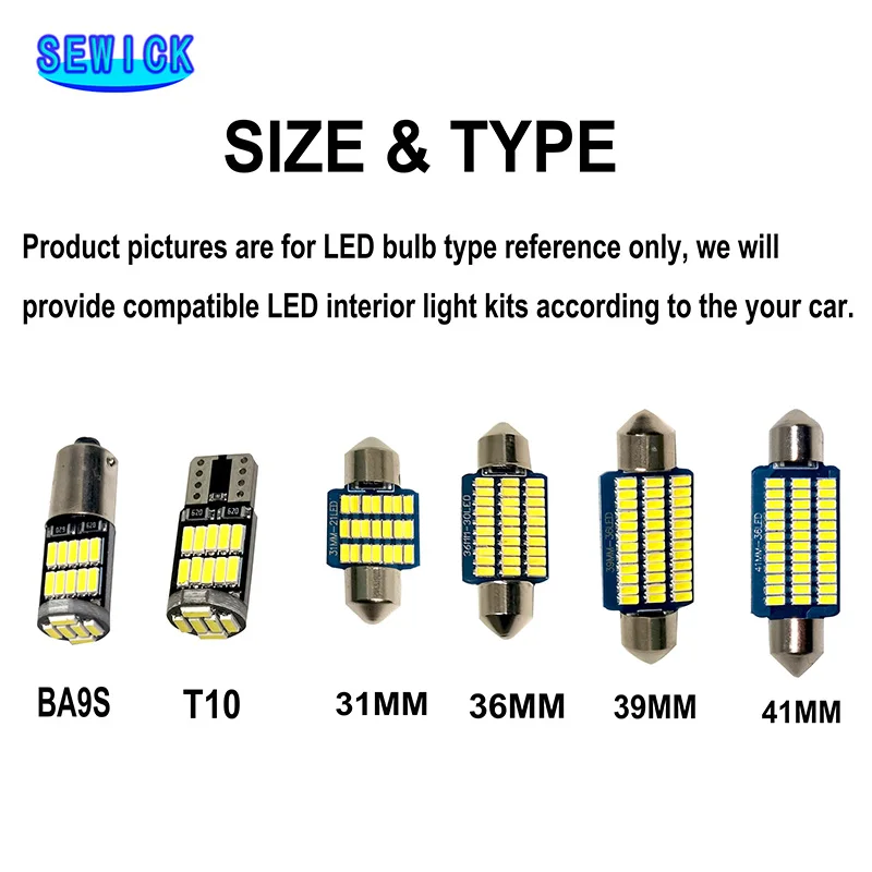 Canbus LED Interior Light Kit For Nissan Micra K11 K12 K13 new K14 II III IV V 1993-2016 2017 2018 2019 2020 2021 2025 Car Led Bulbs
