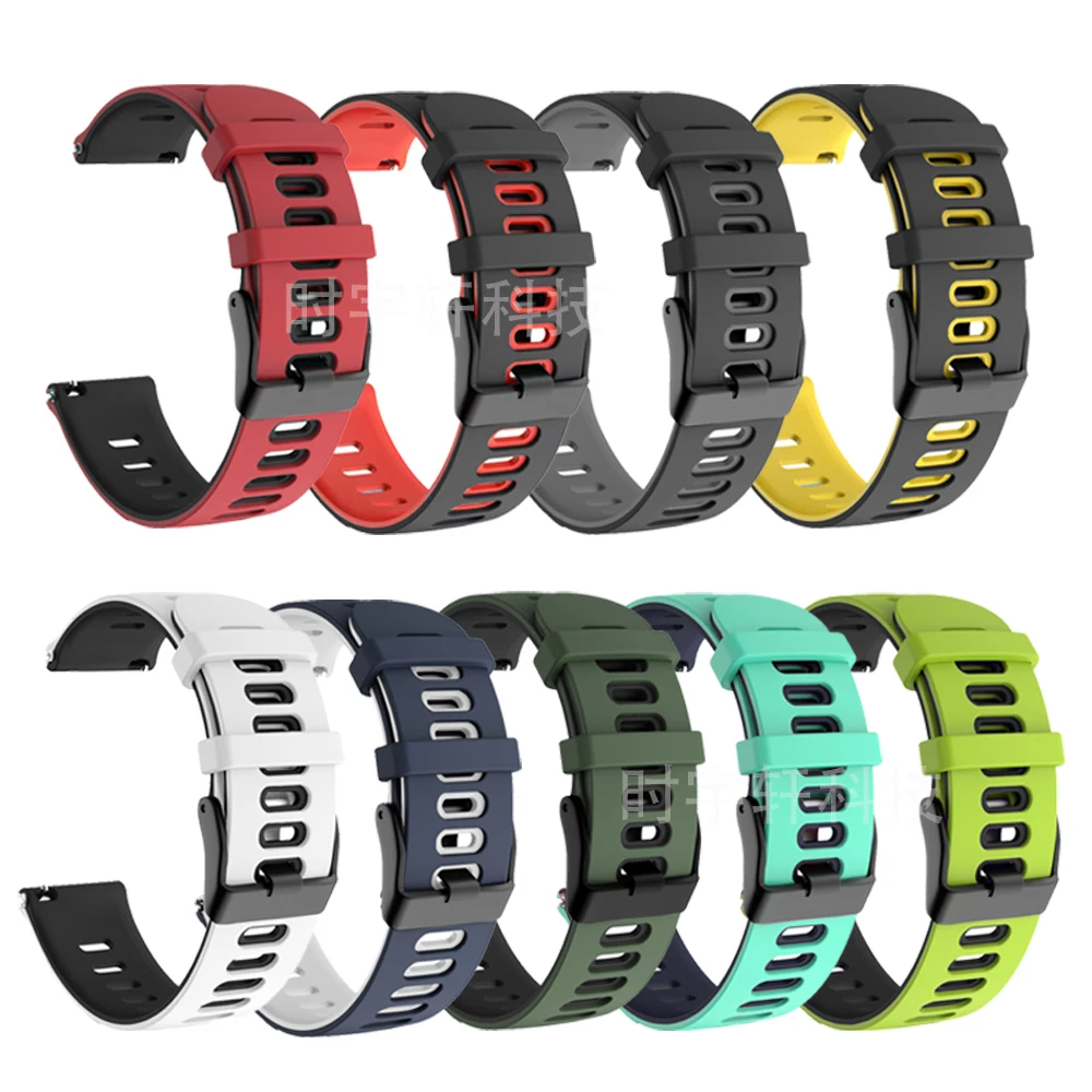 22mm Strap For Honor Watch GS 3 / GS Pro Silicone Quick Release Sport Band For Huawei GT 2 2E / Honor Magic 1 2 46mm Bracelet