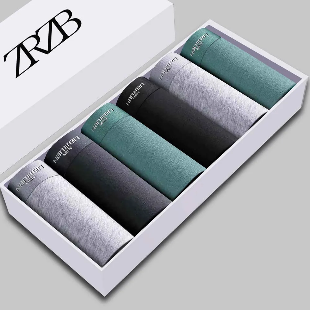 Men Underwear Milk Silk Soft Comfortable Men Underpants Antibacterial Breathable Male Boxer Shorts Classic Men's Panties