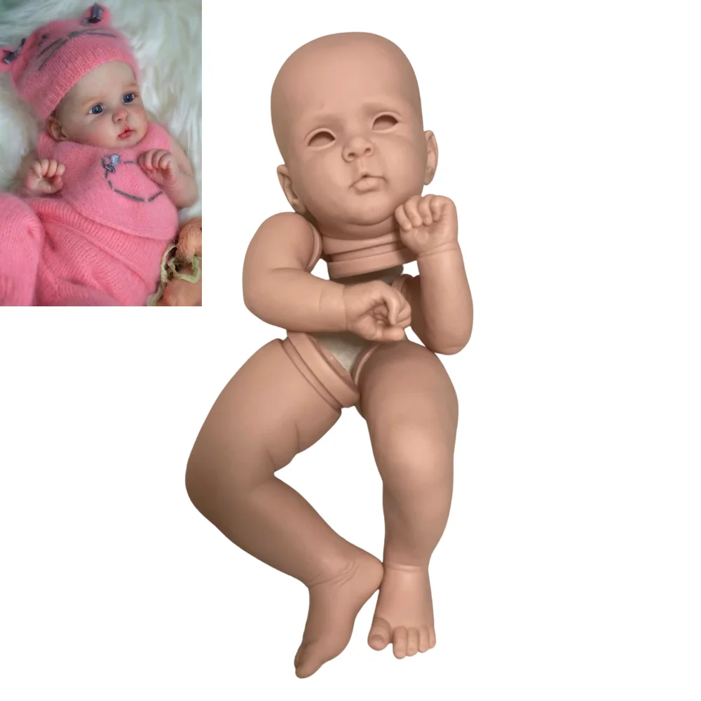 19Inch Painted/Unpainted Reborn Doll Kit Jocy With Cloth Body 2025 Unfinished Unassembled Mold High Quality new Handmade Doll Parts
