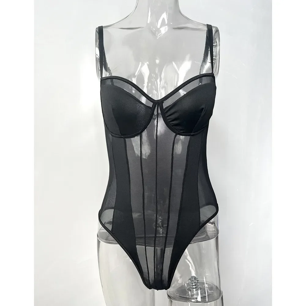 Summer Lace Overalls Women Rompers Thin Ropa Mujer Bottom Body Suit Macacao Feminino Sexy Black Jumpsuit Woman Clothing Playsuit