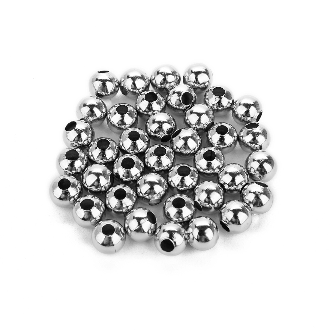 Gold/Bronze/Silver Color Tone Metal Beads Ball Spacer Round Seed Beads for Jewelry Making Findings Accessories DIY 3/4/6mm