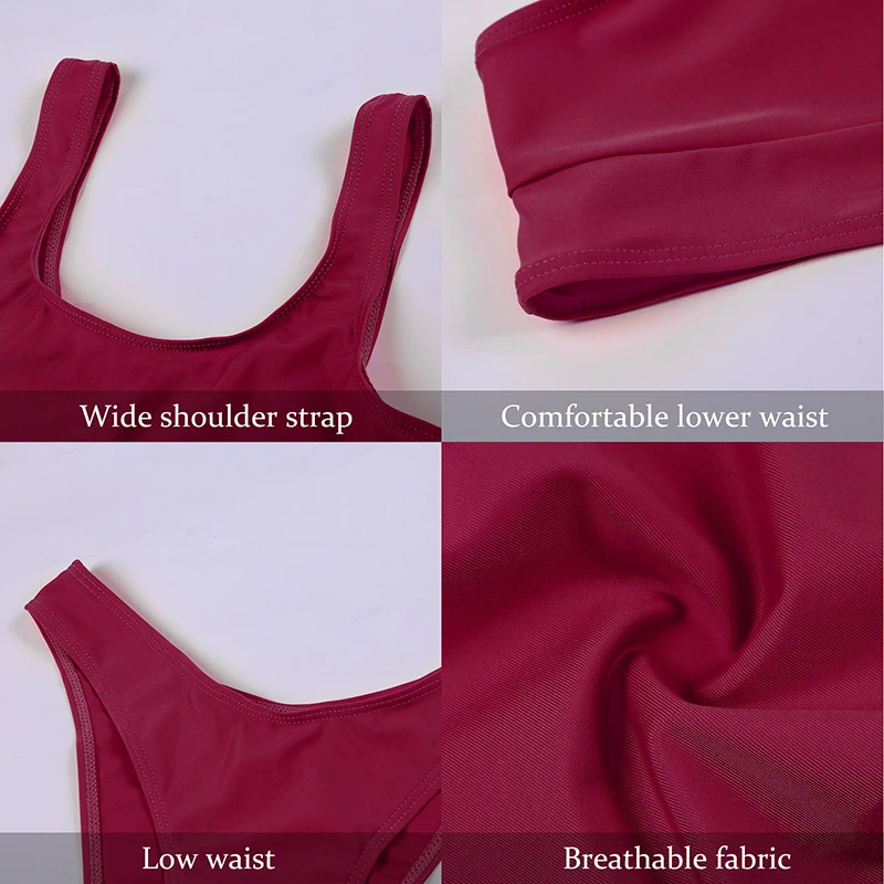 New Sexy Thong Micro 2025 Push Up Bikinis Set Women Swimwear Solid Split new Swimsuit Suit Halter Brazilian Bikini Summer Beachwear Suit