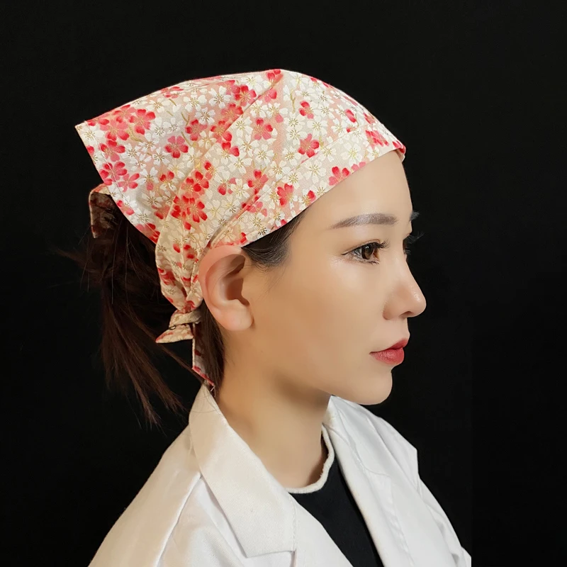 new Japanese Chef Hat Kitchen Restaurant Waiter Sushi Caps Cuisine Cook Headscarf Food Service Work Uniform Cap 2025 Pirate Hat