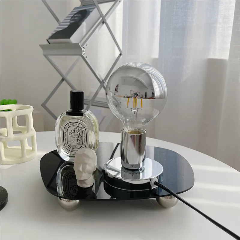 Nordic LED Desk Lamp for Bedroom Bedside Bar 2025 Korean Ins Style Table Decor Vintage new Night Light Bauhaus Lamps