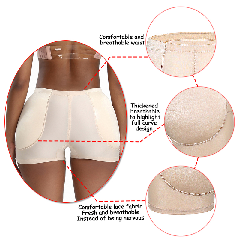 Women Butt lifter Pad Control Panties Body Shaper Hip Pad Underwear Fake Ass Panty Buttocks Waist Trainer Corset Shapewear