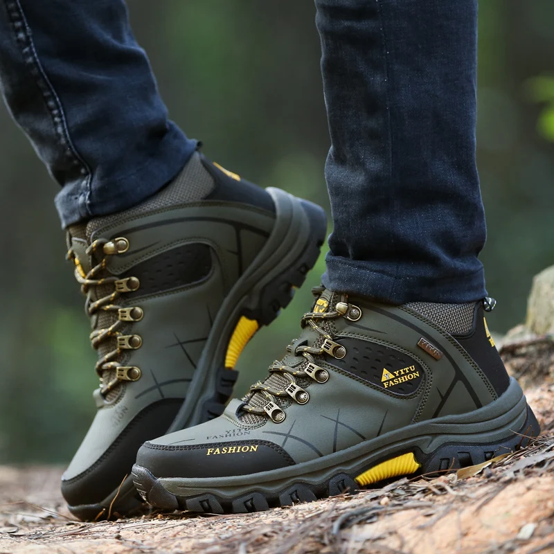 Hiking Shoes Men Outdoor Hiking new Boots Trekking Shoes High Top Mountain Climbing Shoes Comfortable Trekking 2025 Sneakers New Arrival