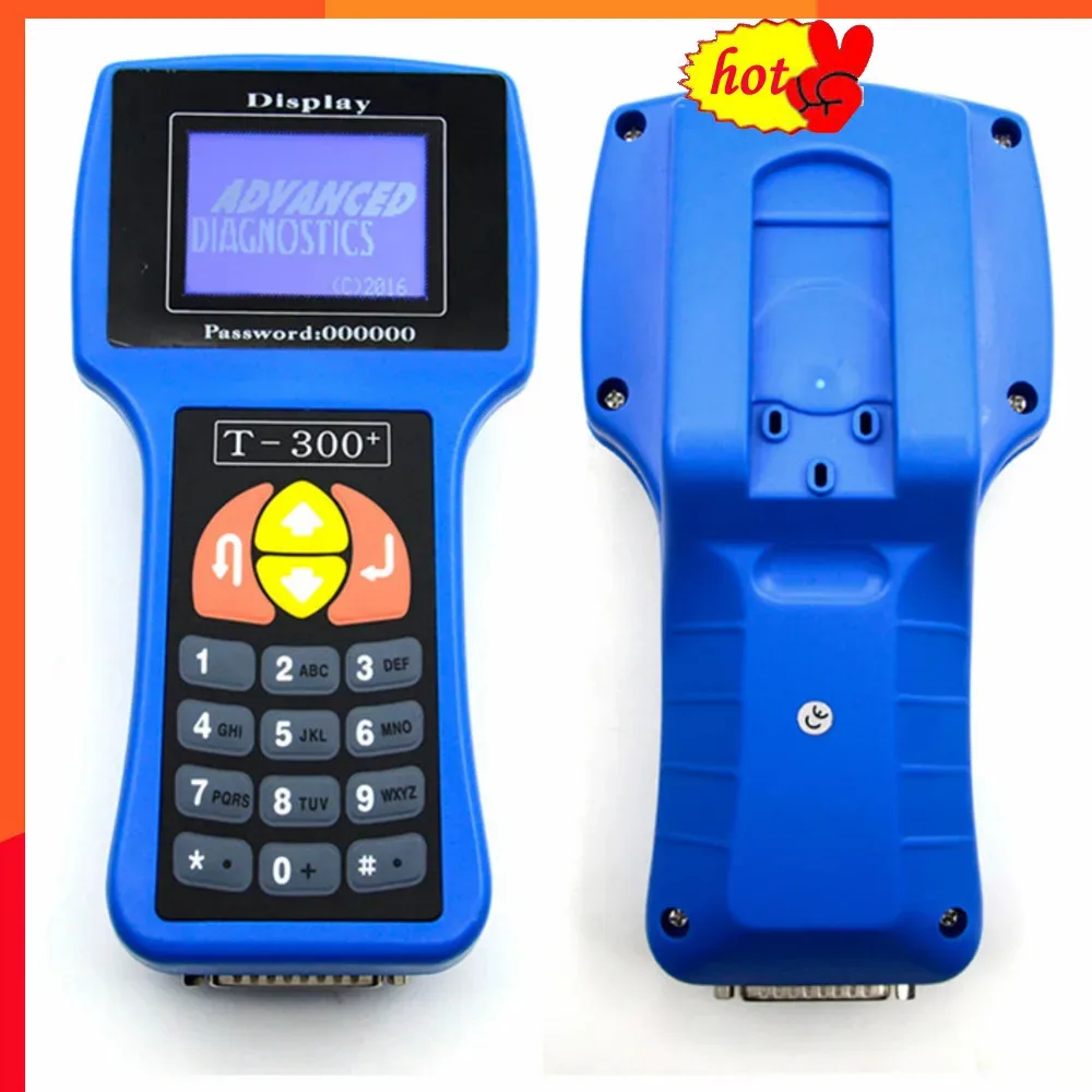T300 Main Unit V17.8 T 300 Auto Transponder Key Decoder T-CODE T-300 Diagnostic Car Key Programmer Blue/black Color T300