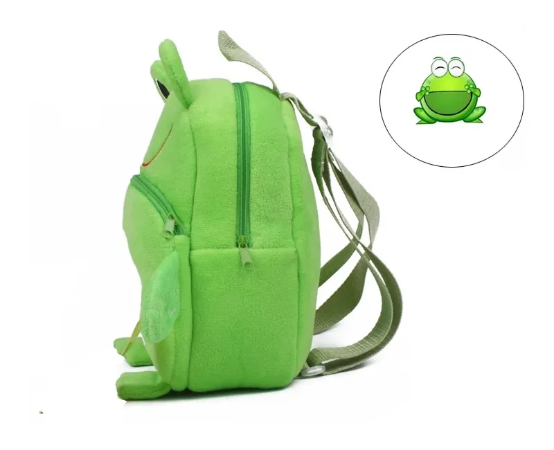 Frog Mini Schoolbag Baby Backpack Children's Shool Bags Kids Plush Backpack for Birthday Christmas Gift