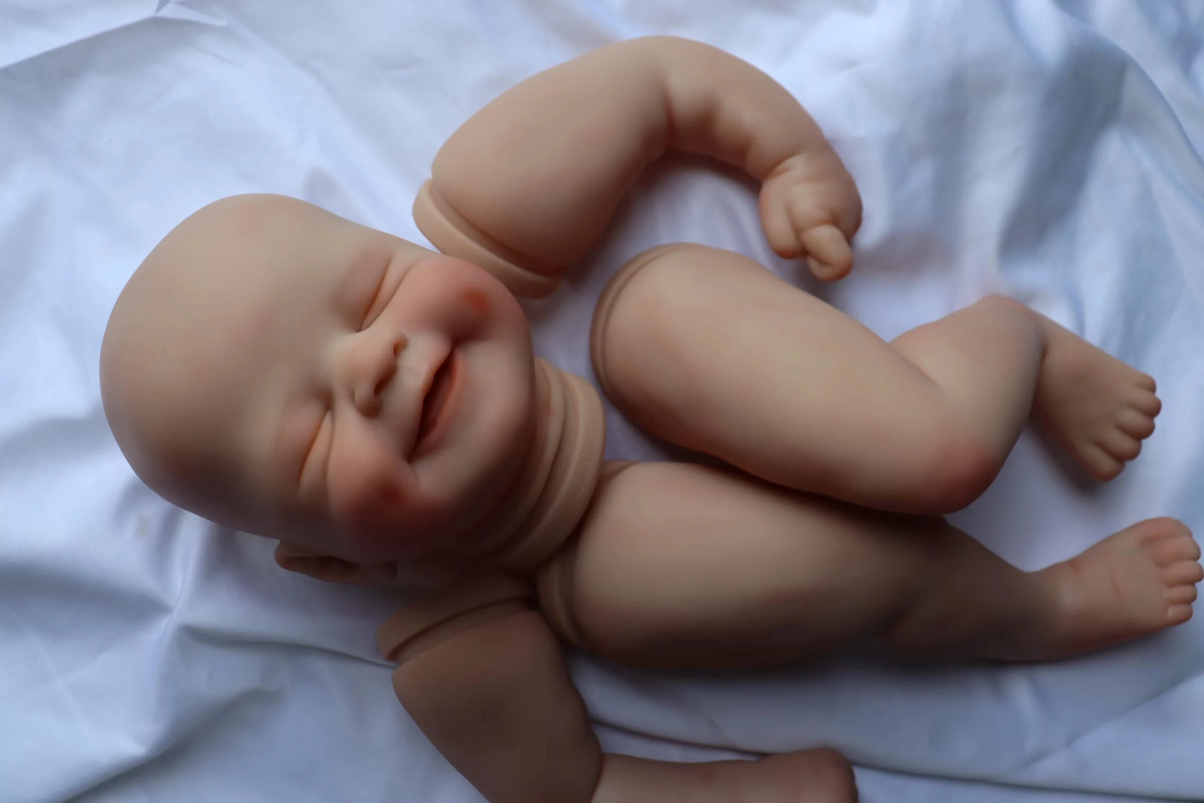 FBBD 21inch 3D Skin Already Painted Reborn Baby Doll Alisha new 2025 Unassembled Kit With Veins Dolls For Children