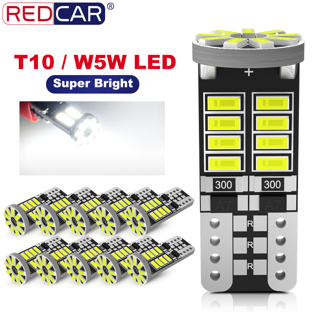 2/10x W5W T10 2025 Led Bulbs Canbus 168 194 new 501 Led 5w5 Car Interior Dome Reading License Plate Light 25SMD 3014 Chip Signal Lamp