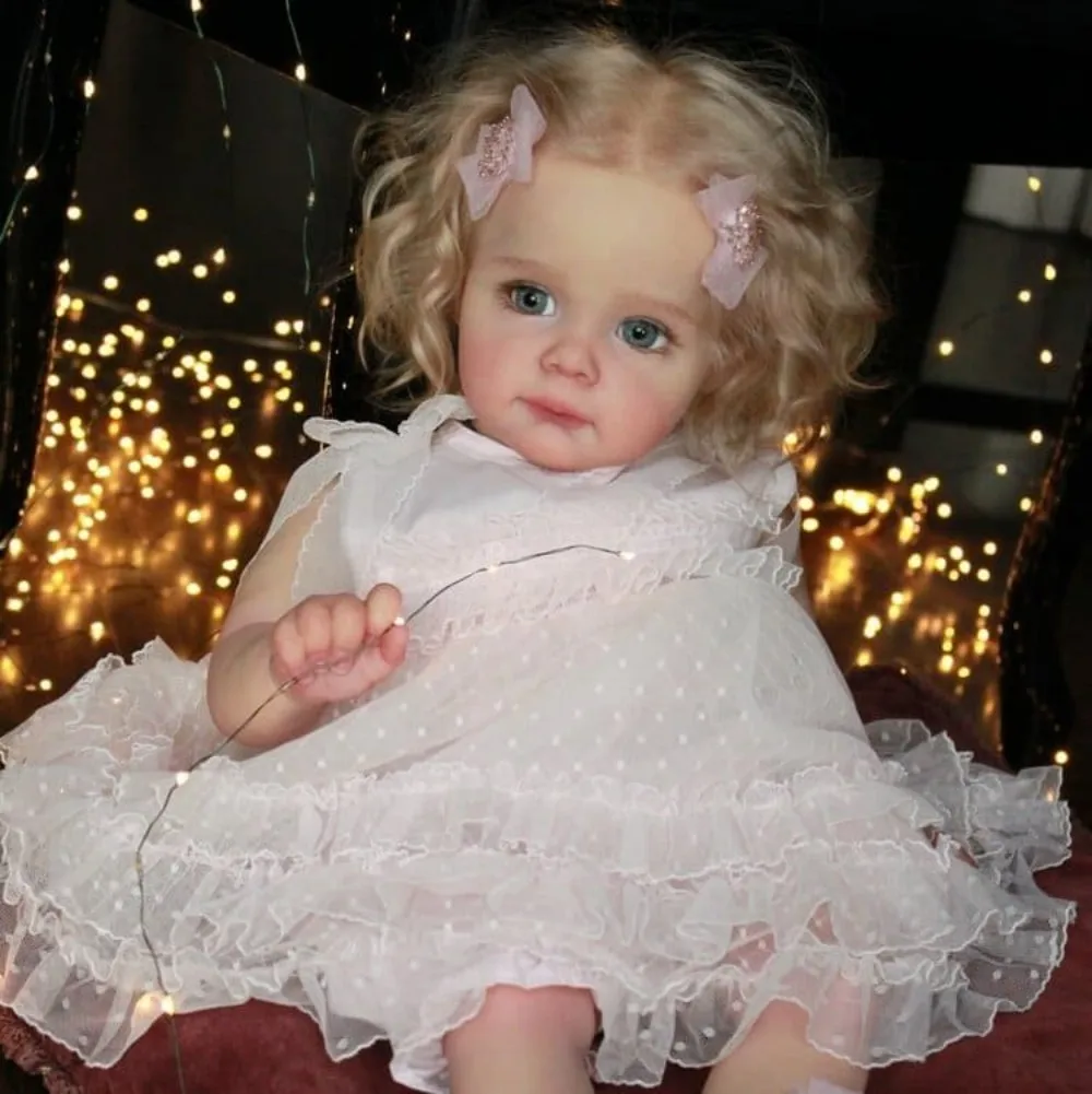 50-55CM Maggie Reborn Doll Girl Real new Touch Soft Silicone Vinyl Bebe Reborn 2025 Toddlers Set with Handmade Rooted Hair