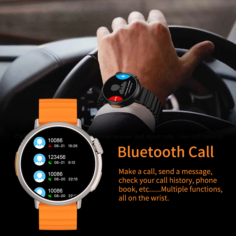 LIGE New Ultra Series NFC Smart Watch Men AMOLED 1.6 new Inch Full Touch Heart Rate Bluetooth Call IP68 Waterproof 2025 Women SmartWatch