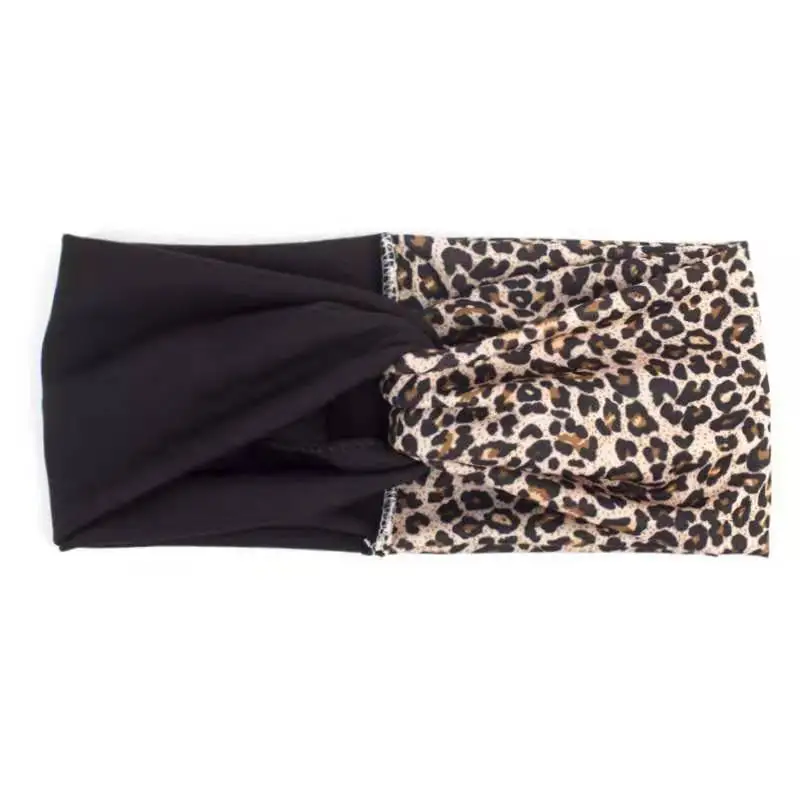 Hair Band For Women Head band Twist Leopard Hairbands Elastic new Turban Headwrap Bandana Wash 2025 Face Makeup Spa Sport Yoga Headbands