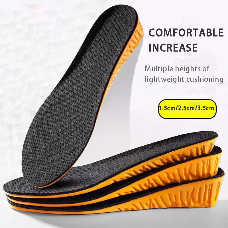 1.5-3.5cm Orthopedic Height Increase Insoles new For Women Men Shoes Breathable Comfortable Cushioning soft sole Feet 2025 Care Insole