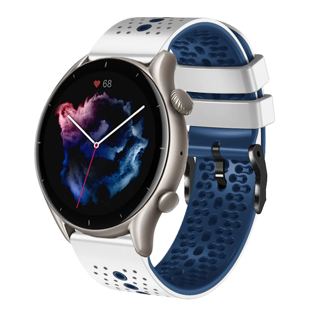 Silicone Correa For Amazfit GTR 4 GTR4 Strap 22mm Bracelet For Huami Amazfit GTR 3 GTR3 pro 2 2e 47mm Smart Watch Band Wristband