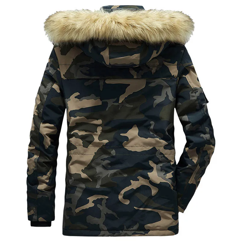 Men Winter New Outdoor new Ski Jacket Snow Warm Camouflage Parkas Coat Men Outwear Casual Hooded Waterproof Thick Fleece 2025 Parkas Men